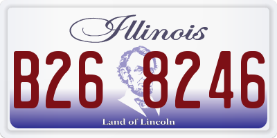 IL license plate B268246