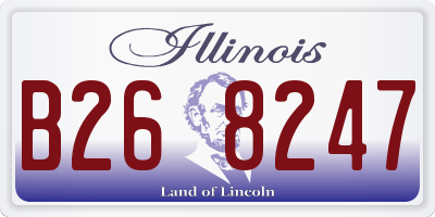 IL license plate B268247