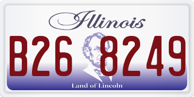 IL license plate B268249
