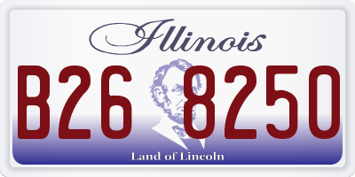 IL license plate B268250