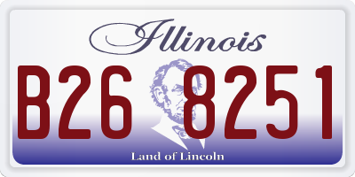 IL license plate B268251
