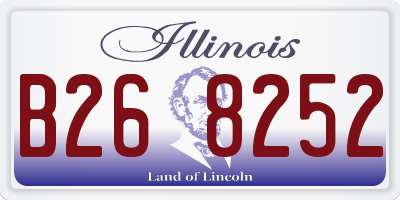 IL license plate B268252