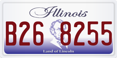 IL license plate B268255