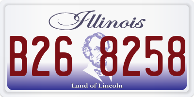 IL license plate B268258