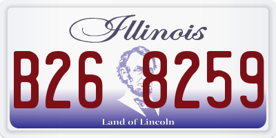 IL license plate B268259