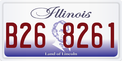 IL license plate B268261