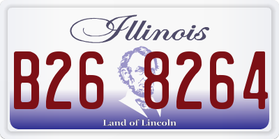 IL license plate B268264