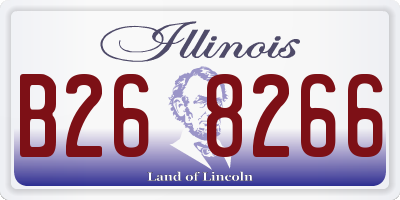 IL license plate B268266