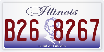 IL license plate B268267