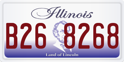IL license plate B268268