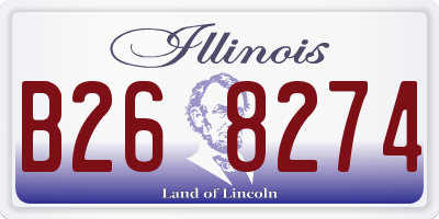 IL license plate B268274