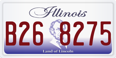 IL license plate B268275