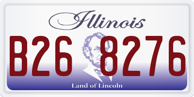 IL license plate B268276