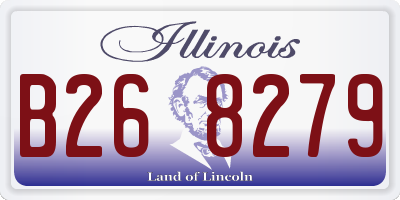 IL license plate B268279