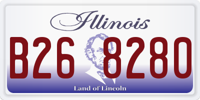 IL license plate B268280