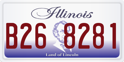 IL license plate B268281