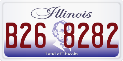 IL license plate B268282