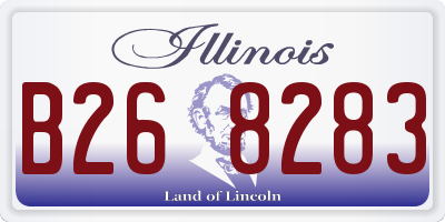 IL license plate B268283