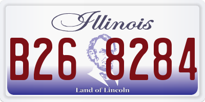IL license plate B268284