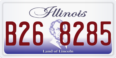 IL license plate B268285