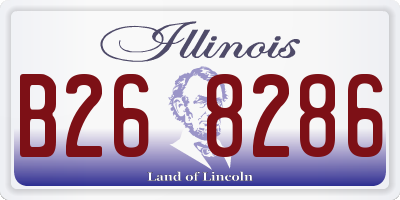 IL license plate B268286