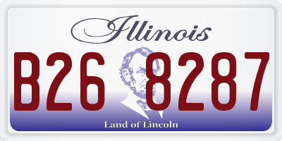 IL license plate B268287