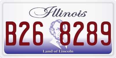 IL license plate B268289