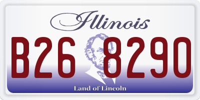 IL license plate B268290