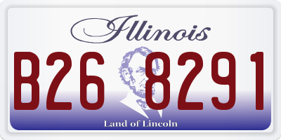 IL license plate B268291