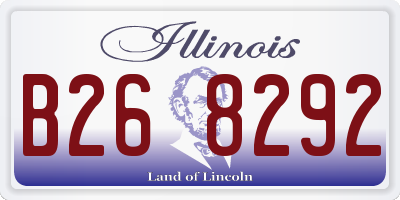 IL license plate B268292