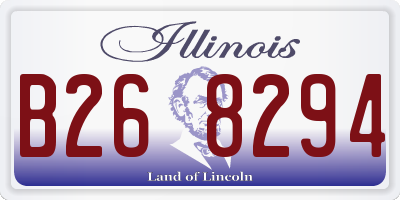 IL license plate B268294