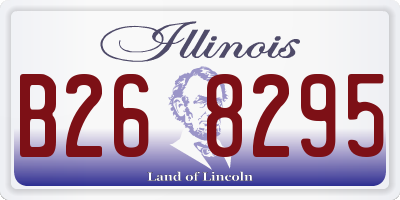 IL license plate B268295
