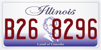 IL license plate B268296