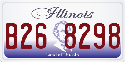 IL license plate B268298