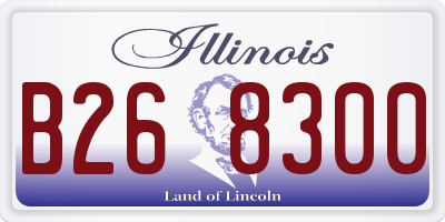 IL license plate B268300