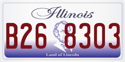 IL license plate B268303