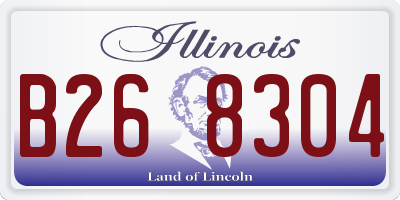 IL license plate B268304