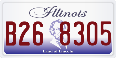 IL license plate B268305
