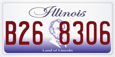 IL license plate B268306