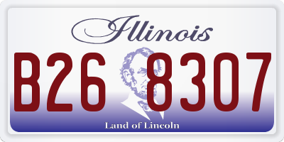 IL license plate B268307