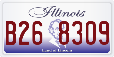 IL license plate B268309