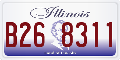 IL license plate B268311