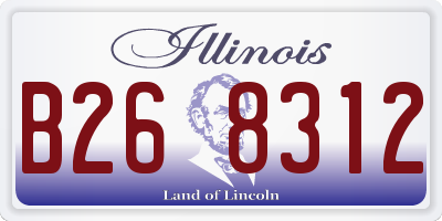 IL license plate B268312