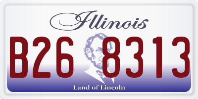 IL license plate B268313