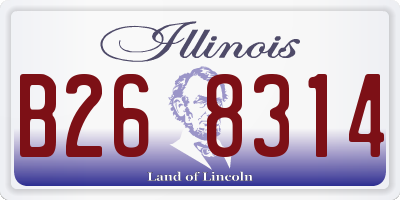 IL license plate B268314