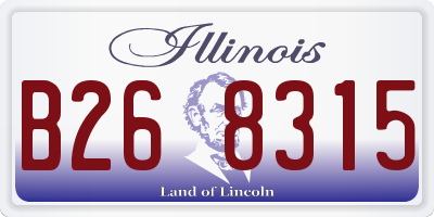 IL license plate B268315