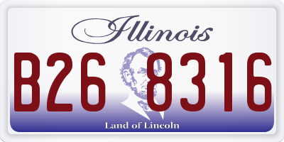 IL license plate B268316