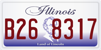 IL license plate B268317
