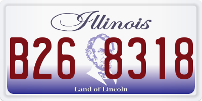 IL license plate B268318