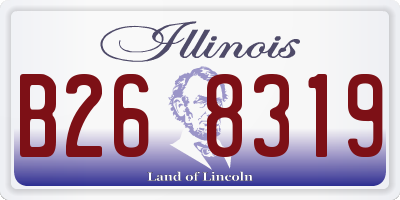 IL license plate B268319